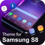 samsung s8 edge launcher - themes and wallpaper android application logo